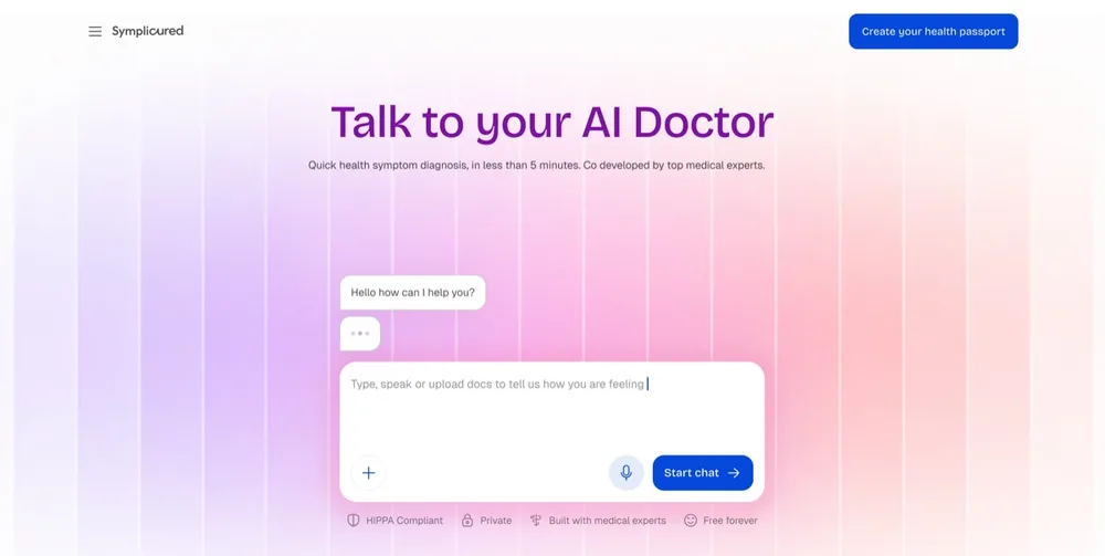 Symplicured — talk to your AI doctor