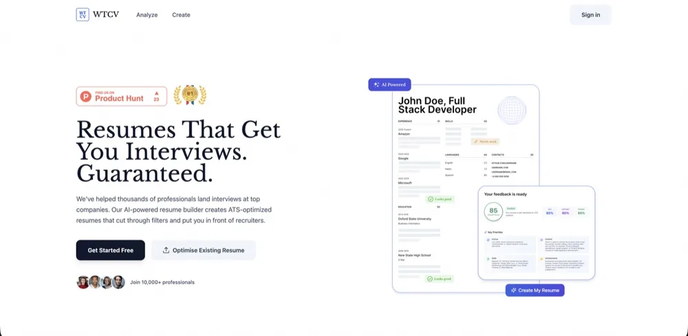 What the CV — resumes that get you interviews